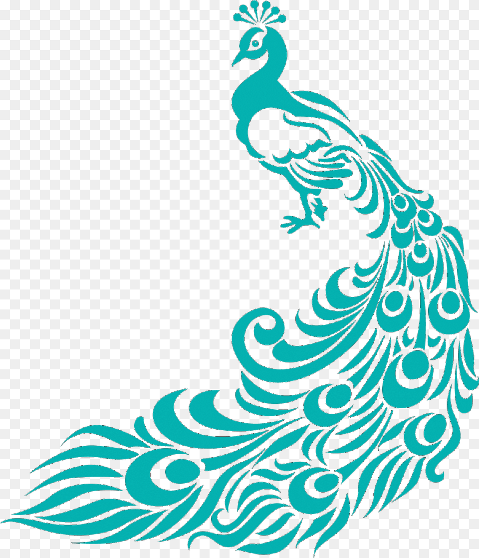 Simple Peacock Feather Clip Art Peacock Clipart Black And White, Pattern, Animal, Bird Png