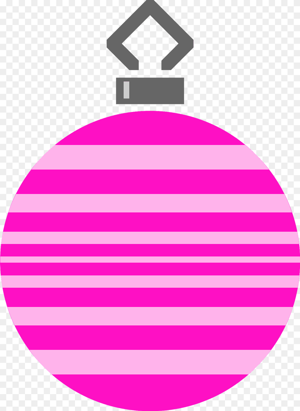 Simple Pink Striped Christmas Ornament Clipart, Accessories, Lighting, Sphere Png Image