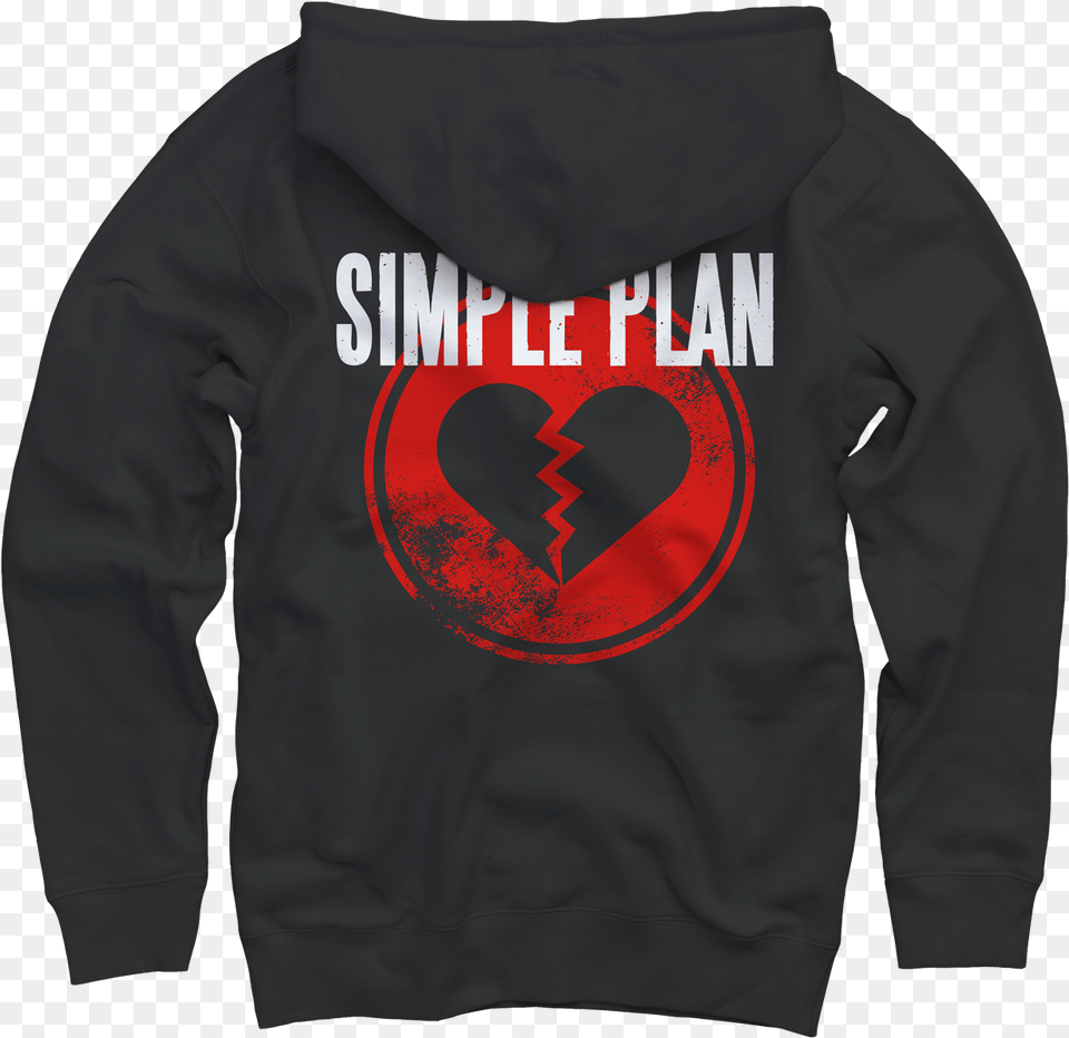 Simple Plan Broken Heart Icon Zipup Jet Lag Simple Plan Marie, Clothing, Sweater, Sleeve, Long Sleeve Png Image