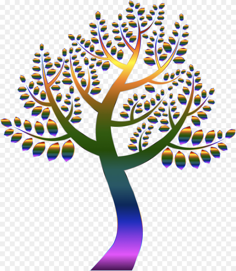 Simple Prismatic Tree 5 Without Background Clip Arts Tree Icon Background, Pattern, Accessories, Fractal, Ornament Free Transparent Png