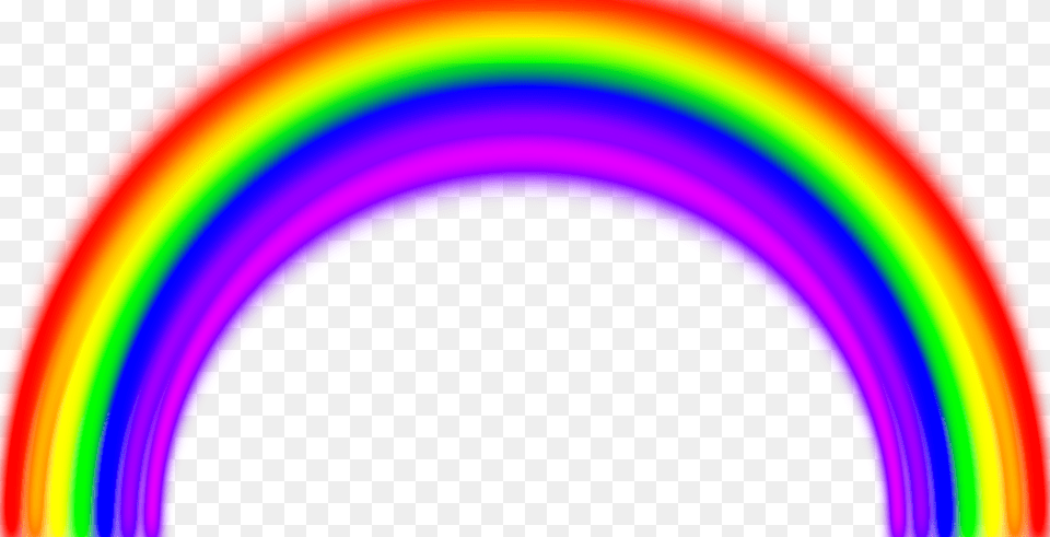 Simple Rainbow With Blur Icons, Disk, Light, Hoop Png Image