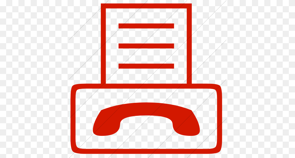 Simple Red Classica Fax Machine Icon Ladbroke Grove, Furniture, Electronics, Phone Free Transparent Png