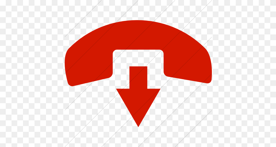 Simple Red Raphael Phone Hang Up Icon Vertical, Logo, Home Decor, Cushion, Symbol Png