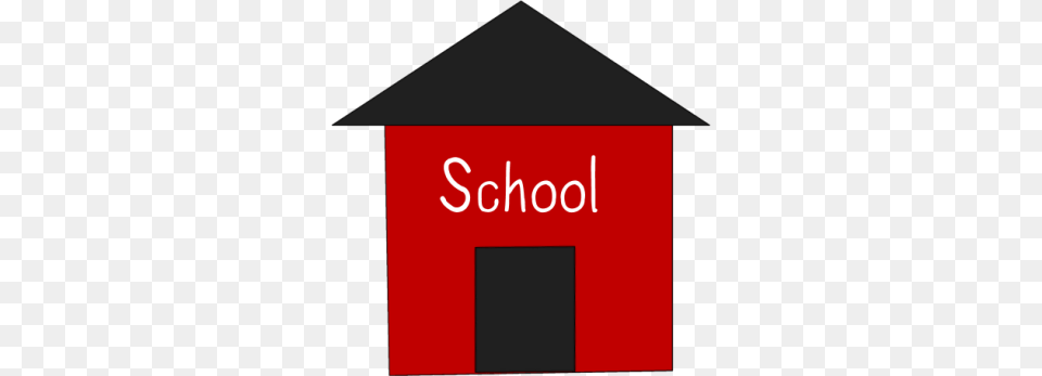 Simple Red School House Clip Art, Outdoors Free Png Download