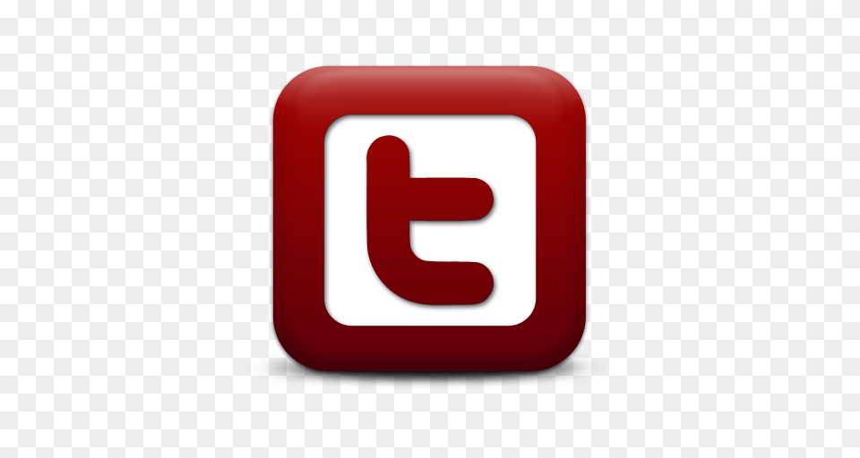 Simple Red Square Icon Social Media Logos Twitter Logo Square, First Aid, Text, Symbol, Number Free Transparent Png