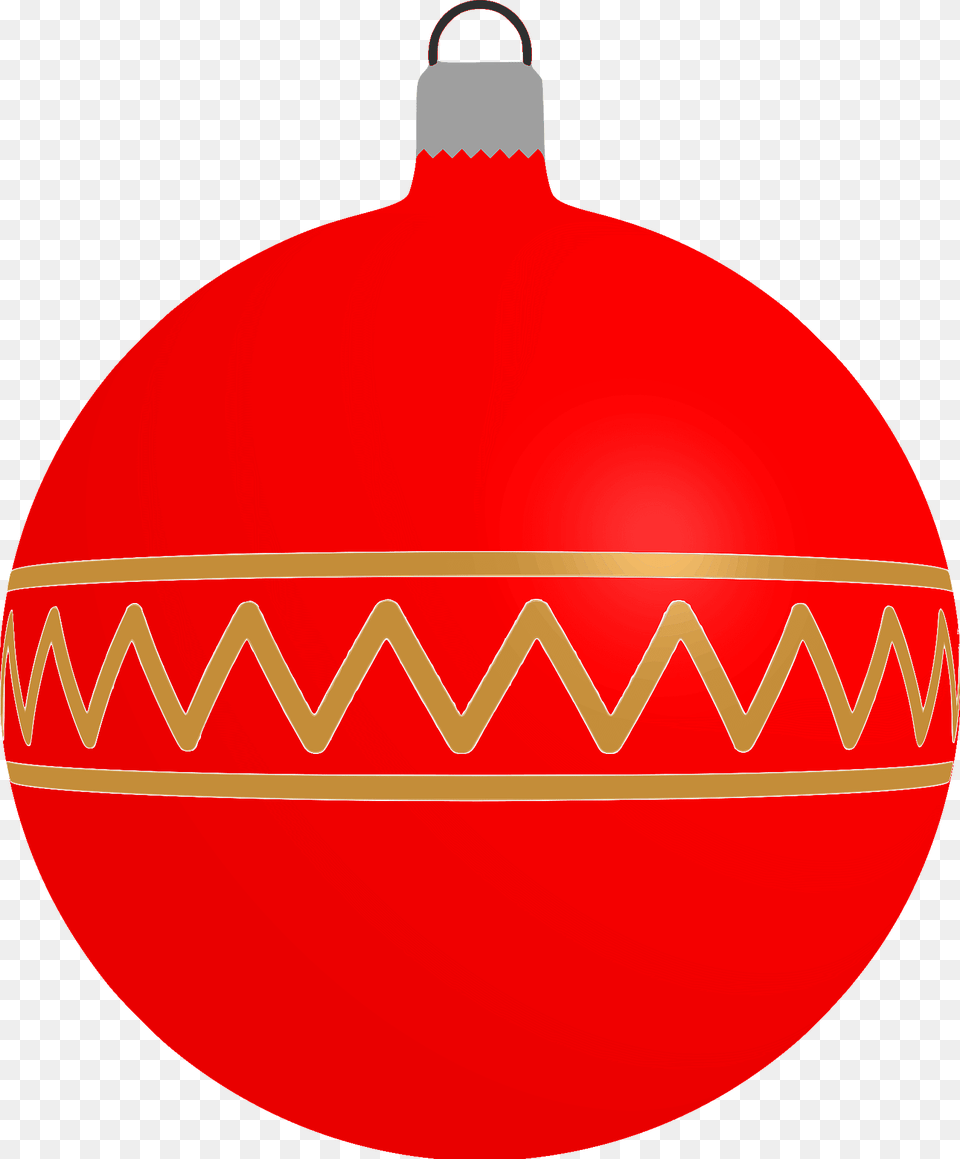 Simple Red With Zigzag Pattern Christmas Ornament Clipart, Food, Ketchup Free Transparent Png