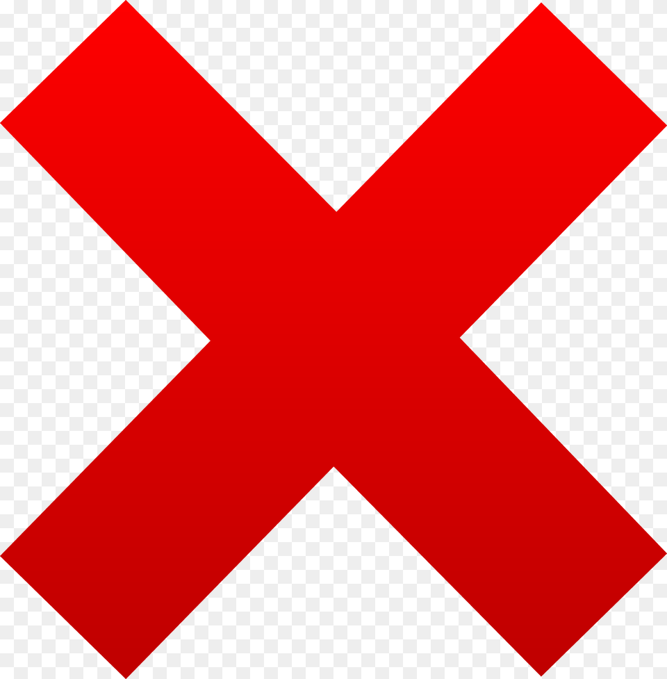 Simple Red X Mark, Logo, Symbol, First Aid, Red Cross Png Image