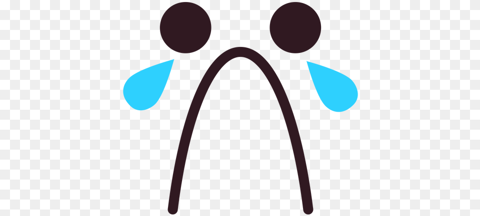 Simple Sad Crying Emoticon Face Circle, Smoke Pipe Free Png