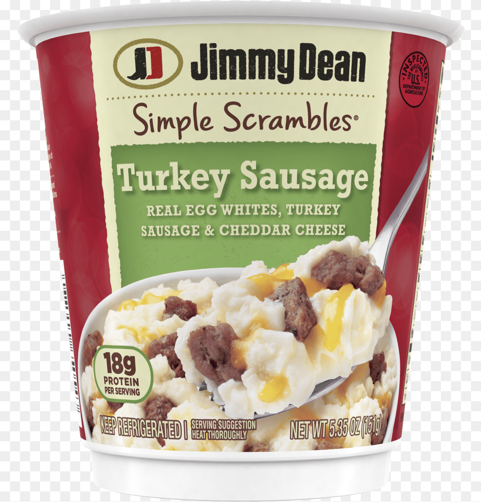 Simple Scrambles Turkey Sausage, Cream, Dessert, Food, Frozen Yogurt Png