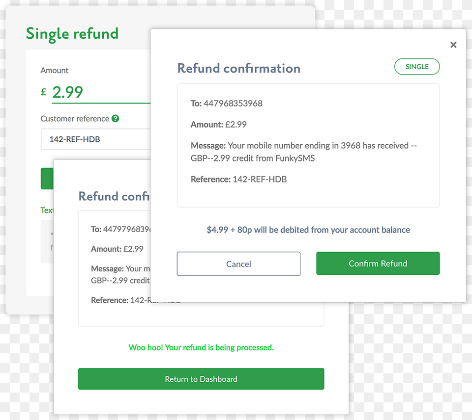 Simple Single Refunds Simple Mobile, Page, Text Free Png Download
