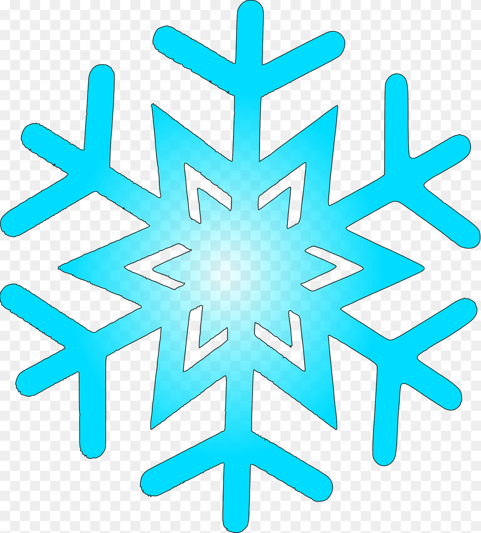 Simple Snowflake Clipart, Nature, Outdoors, Snow Free Png Download