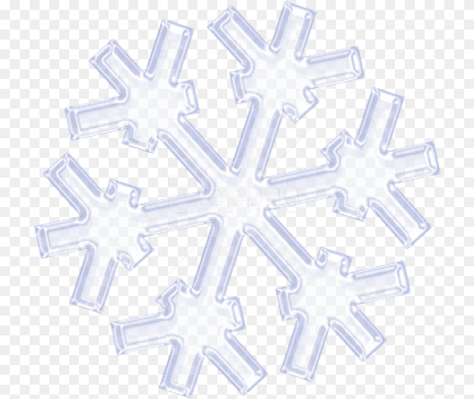Simple Snowflake Clipart Flocon De Neige Silhouette, Nature, Outdoors, Snow, Cross Free Png Download