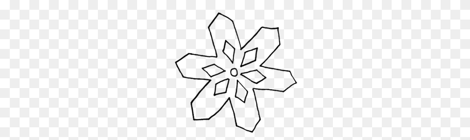 Simple Snowflake Coloring Sheet Clipart Coloring Book, Nature, Outdoors, Stencil, Snow Png Image