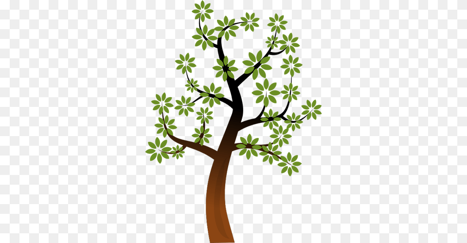 Simple Spring Tree Branch Vector Clip Art, Oak, Plant, Sycamore, Leaf Free Png Download
