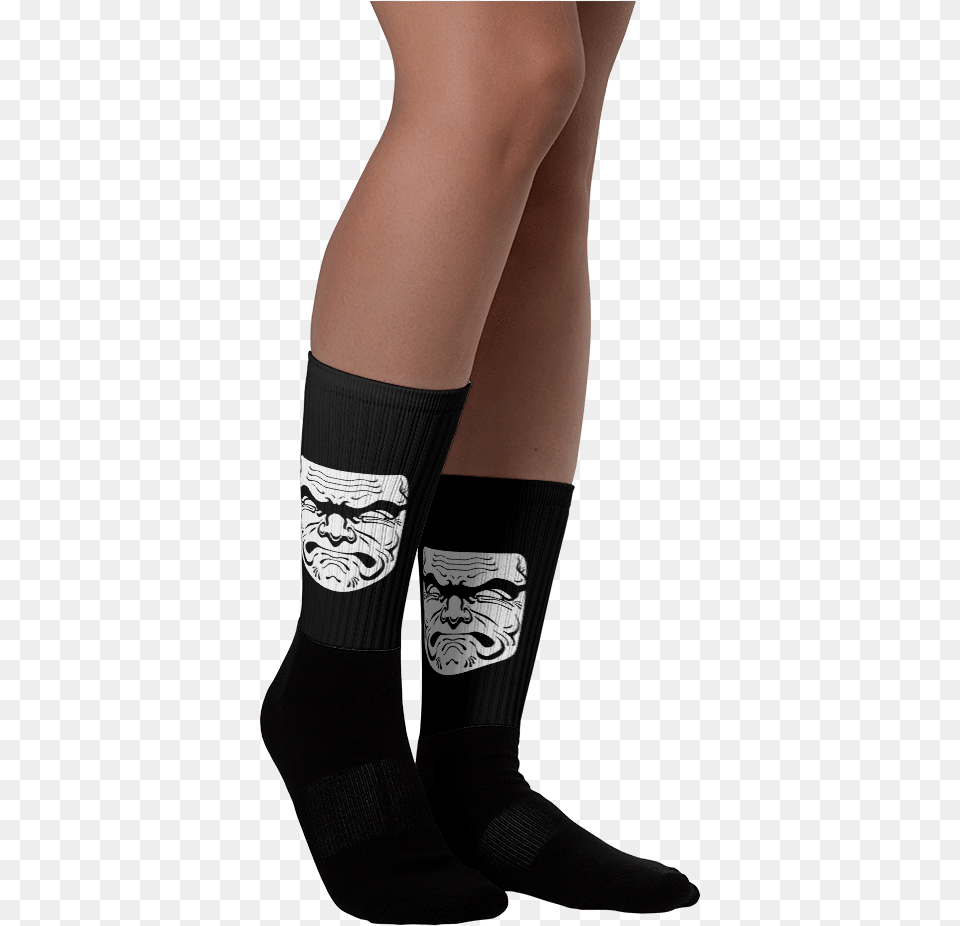 Simple Squat Face Socks Sock, Clothing, Hosiery, Female, Girl Png Image