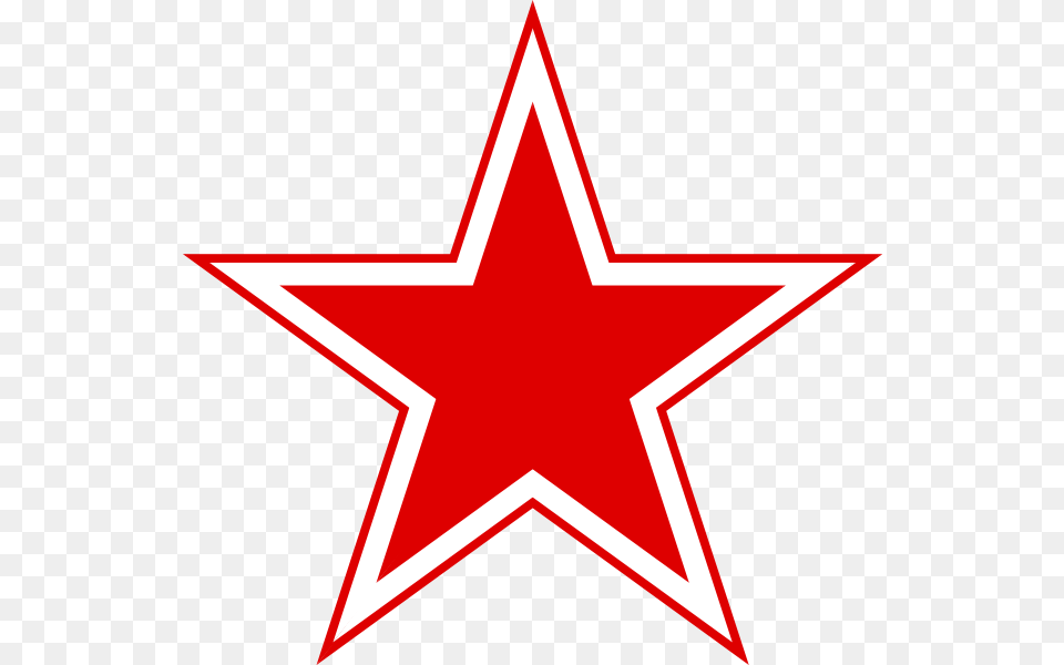 Simple Star Border Red White Clipart Russian Air Force Star, Star Symbol, Symbol Png