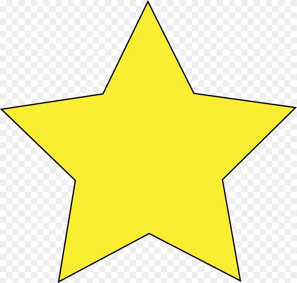 Simple Star Clip Art Transparent Background Yellow Star, Star Symbol, Symbol Free Png Download