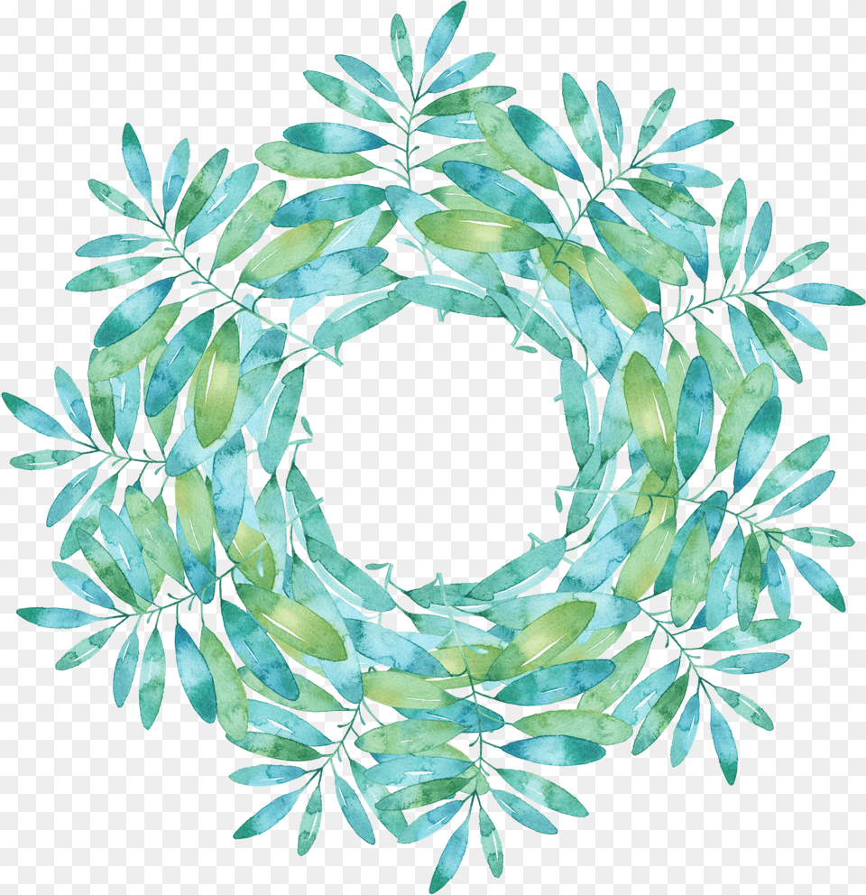 Simple Stylish Creative Watercolor And Psd Circle Circle, Pattern, Plant, Art, Floral Design Free Transparent Png