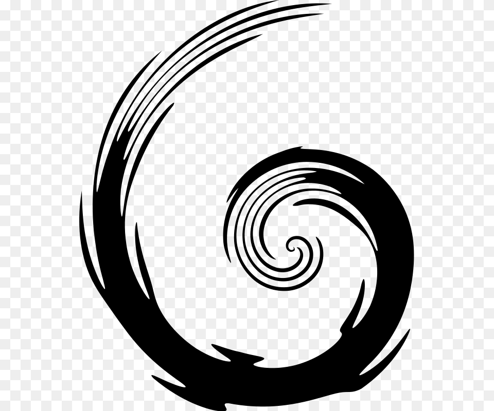 Simple Swirl Clip Art At Vector Clip Art Circle Swirl Clipart, Gray Png Image