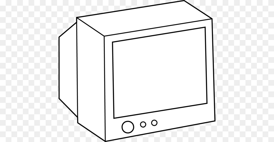 Simple Television Coloring, Computer Hardware, Electronics, Hardware, Monitor Free Transparent Png