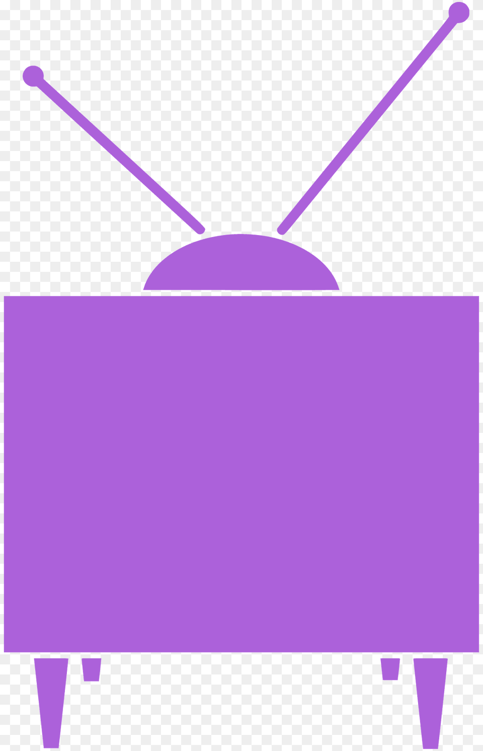 Simple Television Silhouette, Furniture, Sideboard, Electronics, Screen Png Image