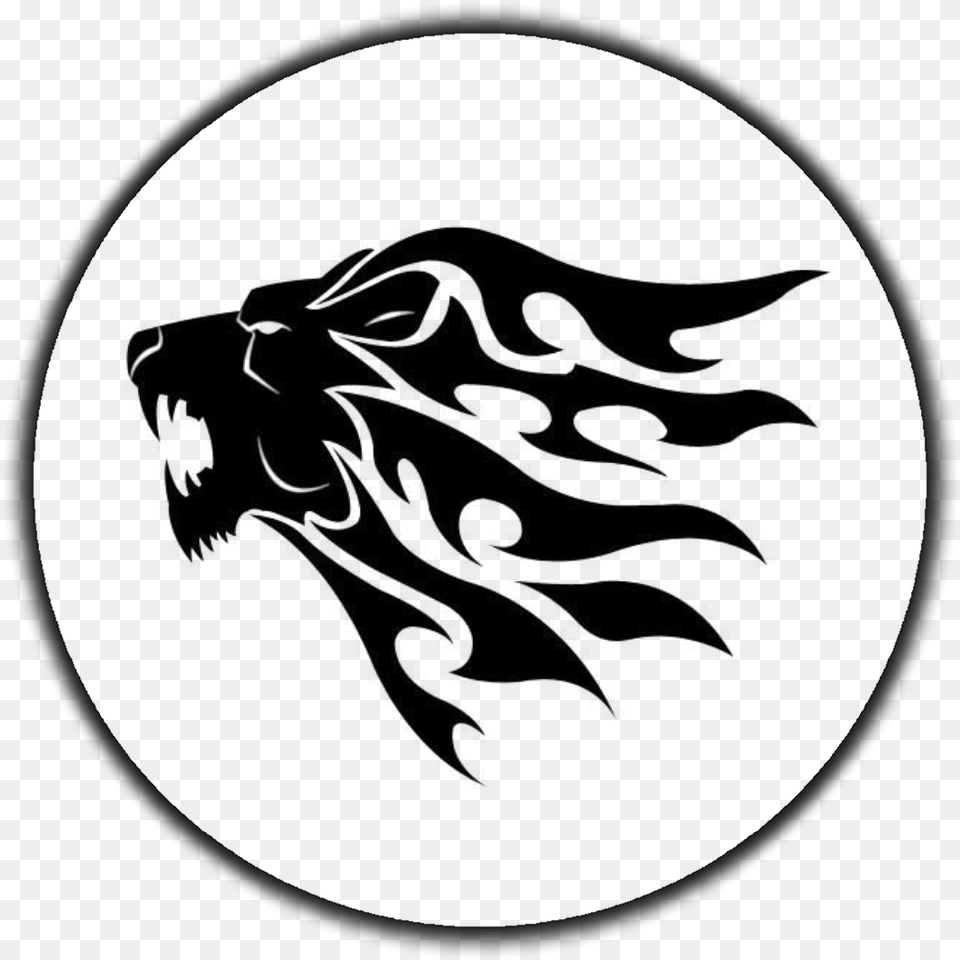 Simple Tiger Tattoo Design, Gray Free Png