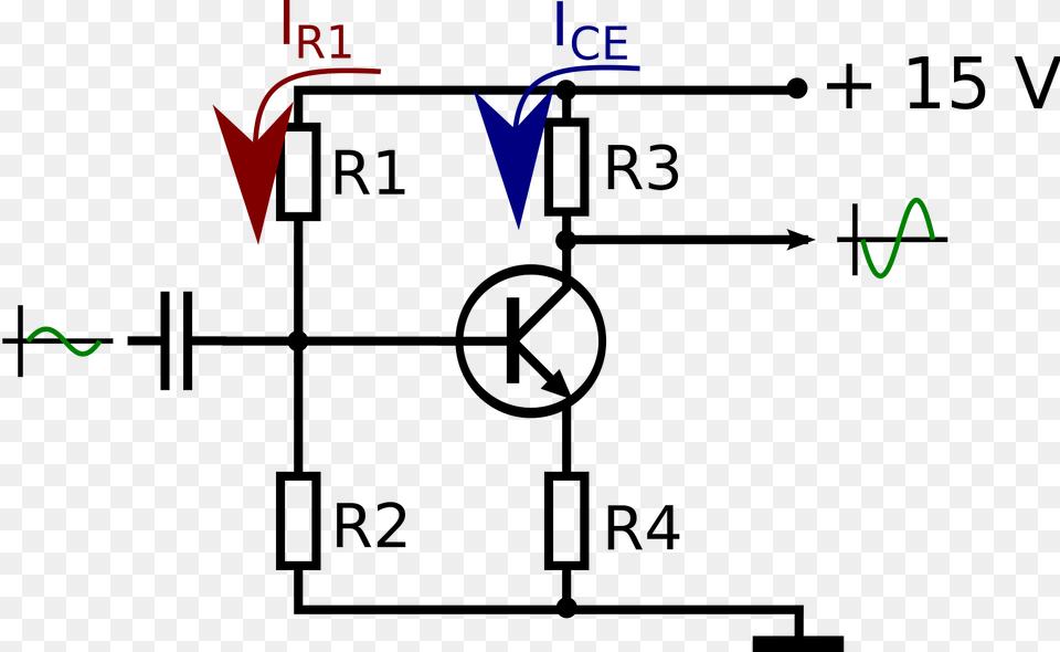 Simple Transistor Amplifier Clipart, Diagram, Circuit Diagram Free Png