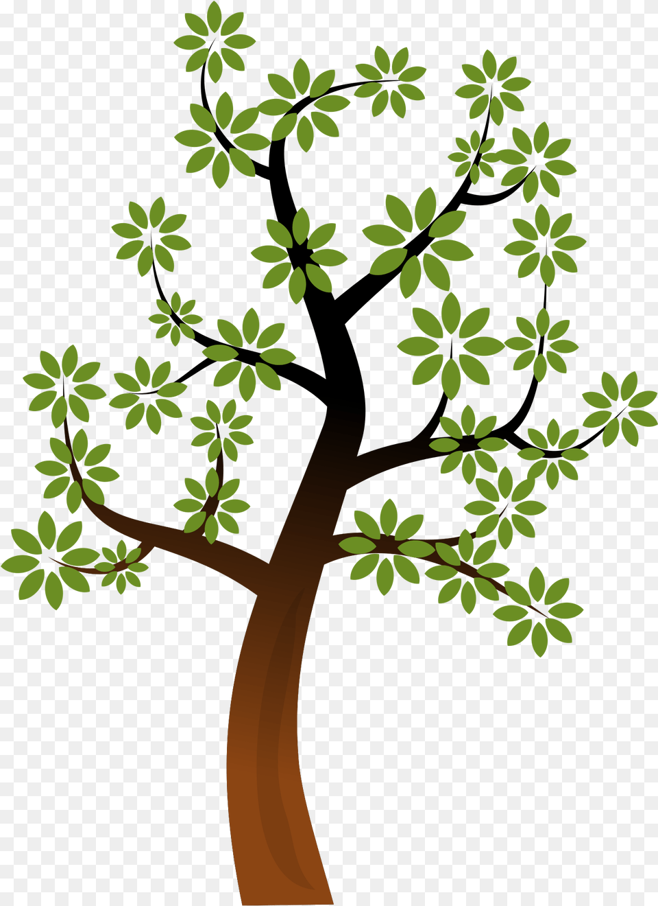 Simple Tree 2 Image Public Domain Tree Clipart, Art, Floral Design, Graphics, Green Free Transparent Png