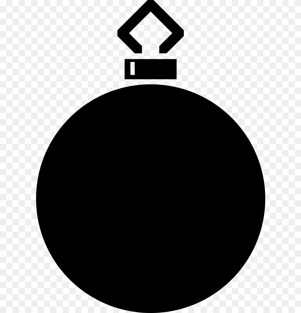 Simple Tree Bauble Silhouette Bauble Silhouette, Gray Png Image