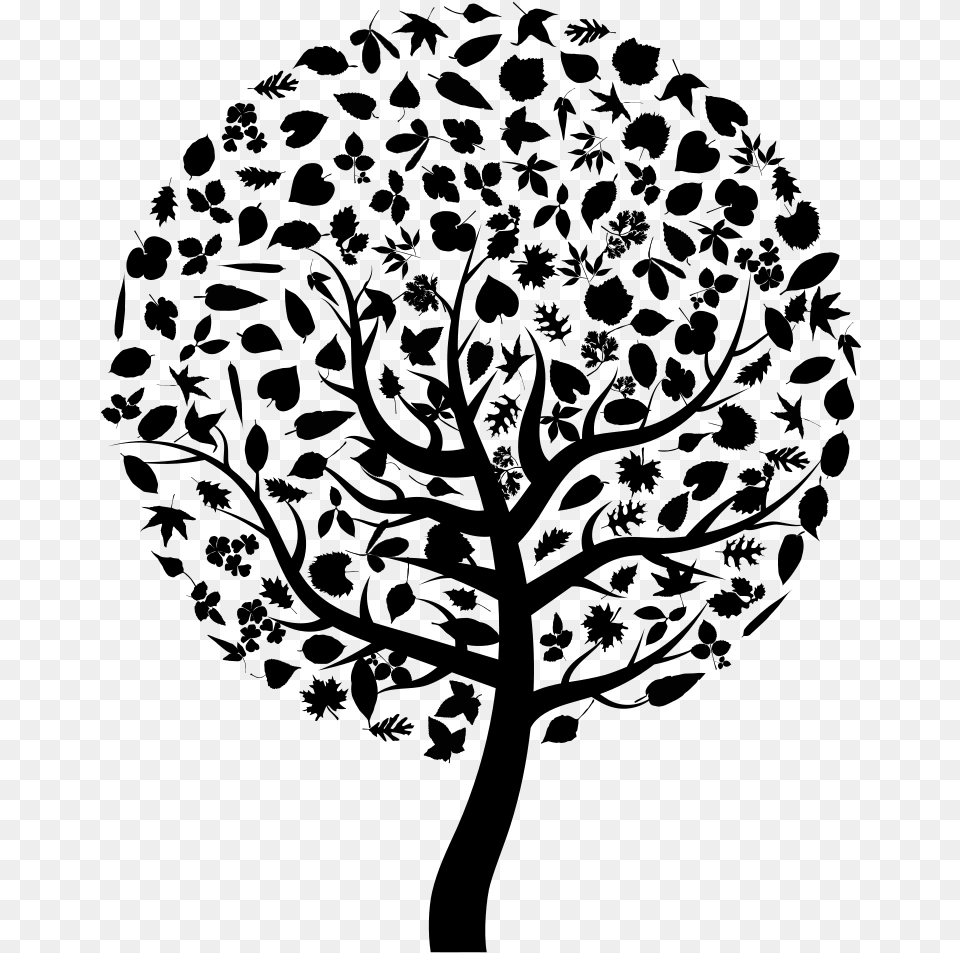 Simple Tree Silhouette Transparent Tree Silhouette, Lighting Free Png Download