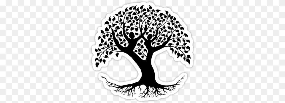 Simple Tree Silhouette Tree Of Life Silhouette, Stencil, Art, Drawing Free Transparent Png