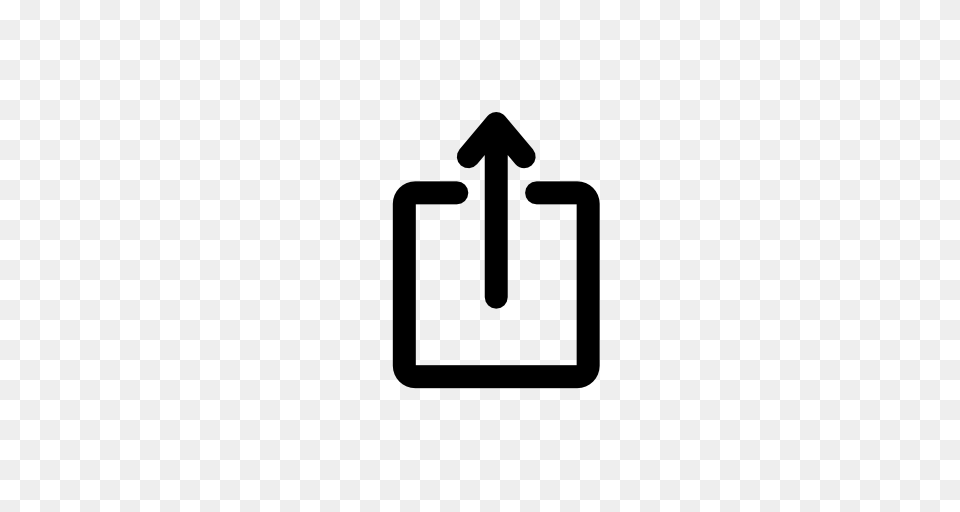 Simple Upload Arrow Button, Symbol, Sign, Bag Free Transparent Png