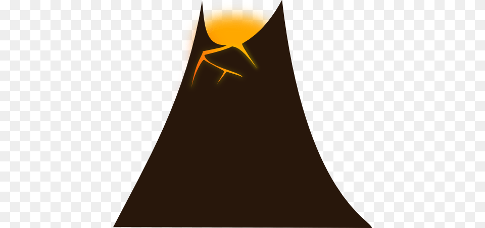 Simple Volcano Clipart, Cape, Clothing, Fashion, Animal Free Png Download