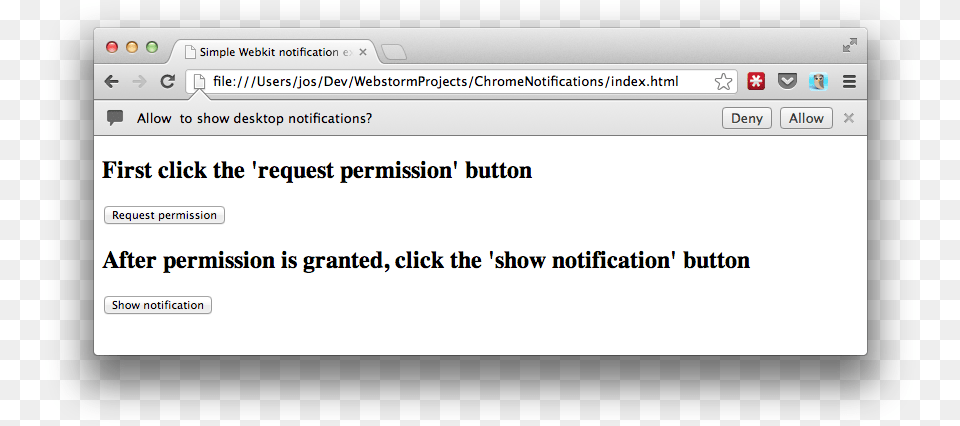 Simple Webkit Notification Example Germination Of A Bean Seed, File, Webpage, Text Png