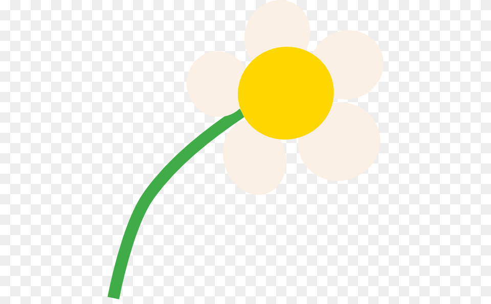 Simple White Cartoon Daisy Clip Arts, Flower, Plant, Smoke Pipe Free Png Download