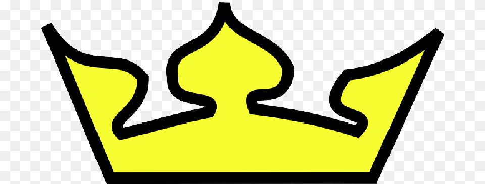Simple Yellow King Queen Cartoon Free Gold Crown Crown Clip Art, Logo, Symbol, Batman Logo, Weapon Png Image