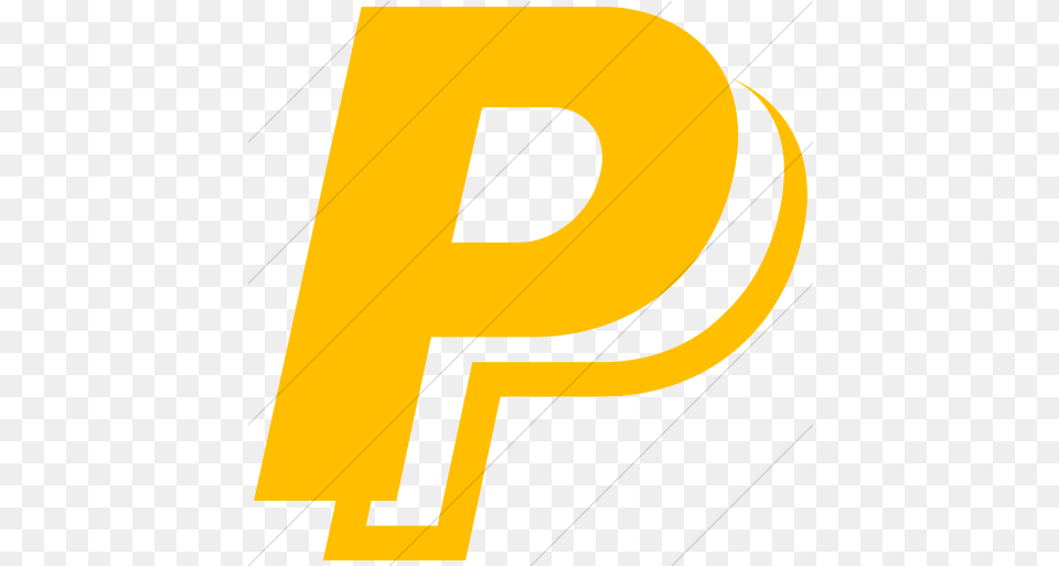 Simple Yellow Paypal Icon Paypal Icon Aesthetic Yellow, Number, Symbol, Text Free Png