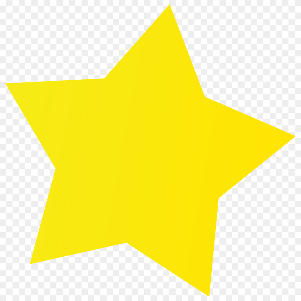 Simple Yellow Star For Kid, Star Symbol, Symbol Free Transparent Png