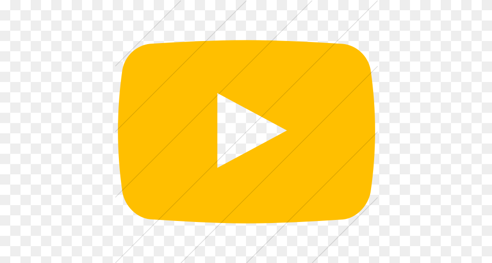 Simple Yellow Youtube Icon Youtube Icon Yellow, Oars Png Image