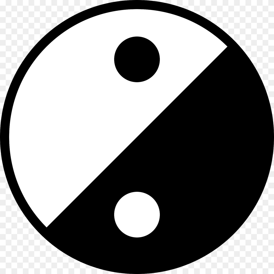 Simple Yin Yang Icon Clipart, Disk, Sphere Free Png Download