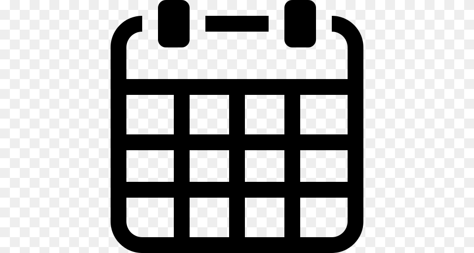 Simpleicons Business Calendar, Gray Free Png