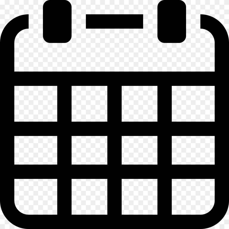 Simpleicons Business Calendar, Gray Free Png Download