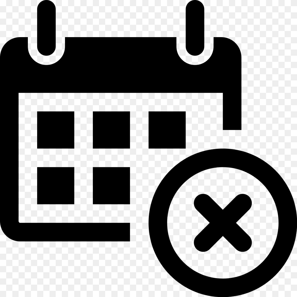 Simpleicons Business Calendar Delete Button Calendar And Time Icon, Gray Png Image