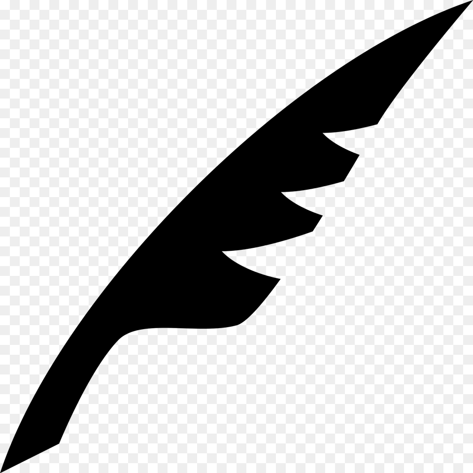 Simpleicons Business Feather Black Shape, Gray Png