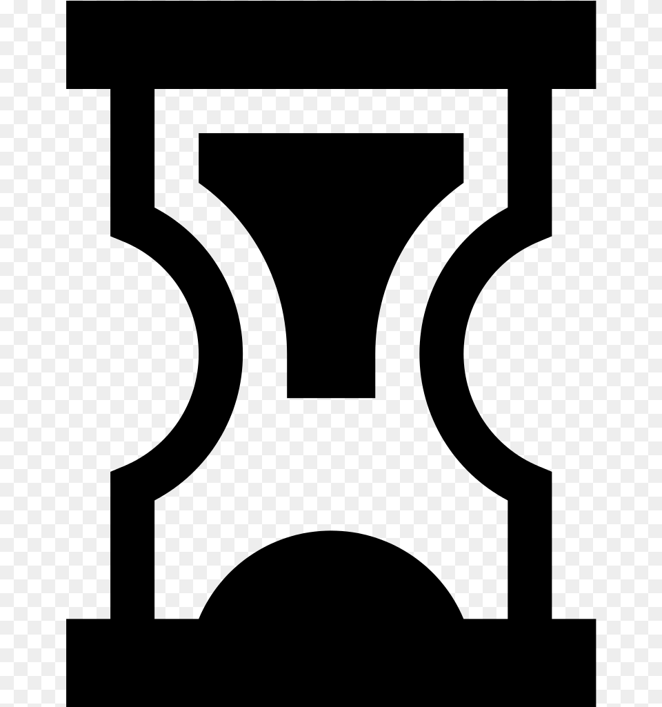 Simpleicons Business Sand Watch Tool Hourglass, Gray Png