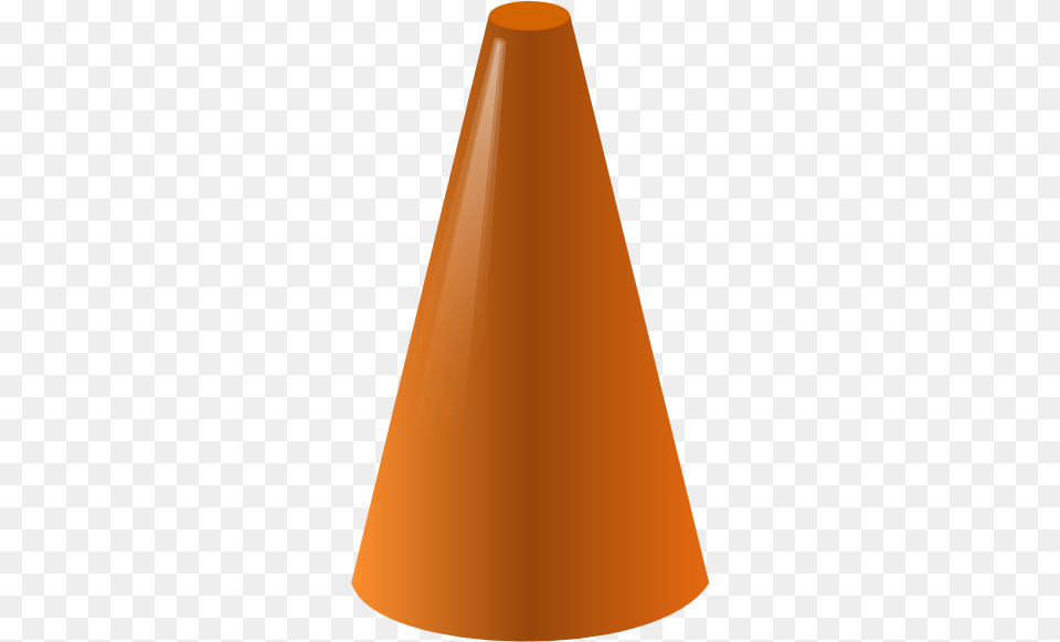 Simplified Cone Clip Art Vector Clip Art Orange Cone Shape, Lamp, Lampshade Free Png Download