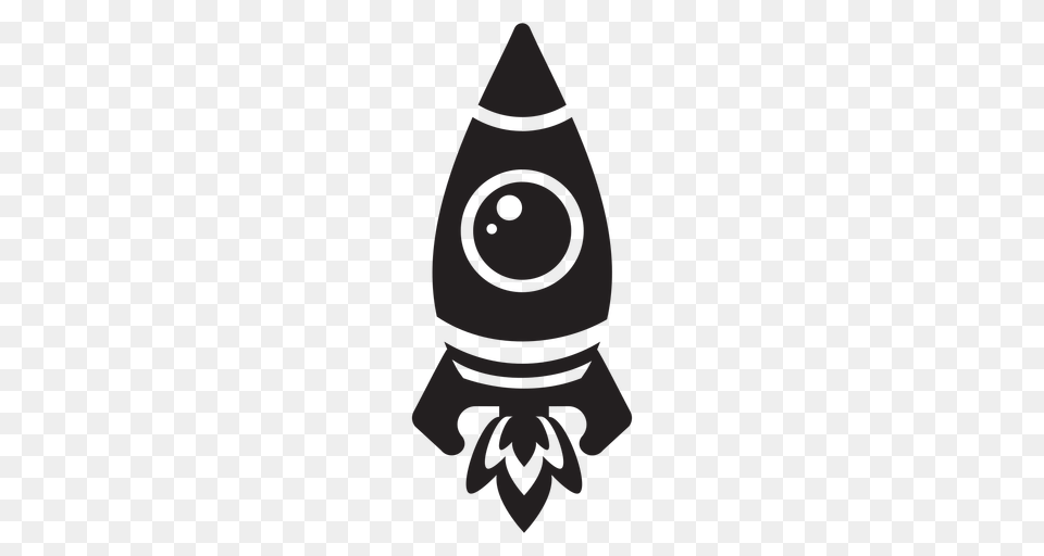 Simplistic Space Rocket Flat Icon, Weapon Free Png Download