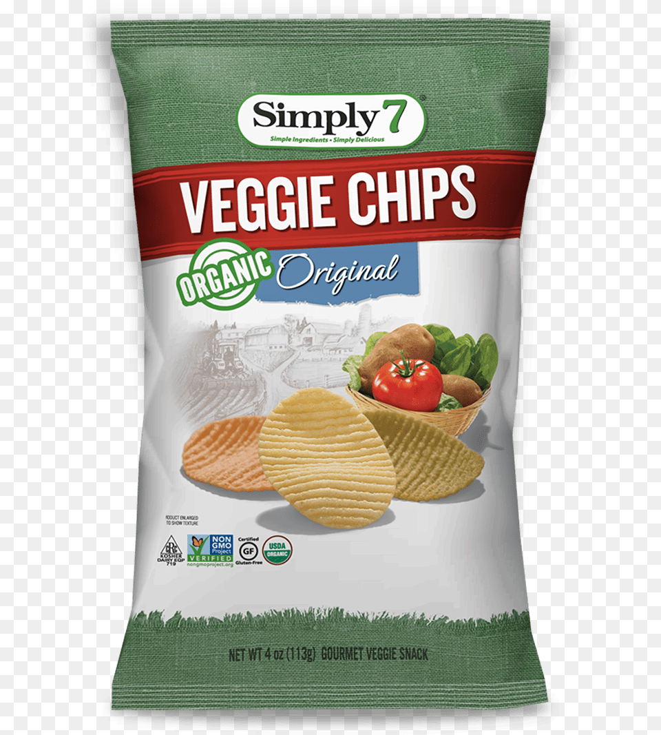 Simply 7 Veggie Chips Ranch Simply 7 Veggie Chips, Bread, Food, Lunch, Meal Png