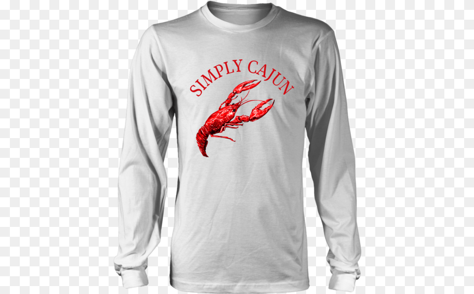 Simply Cajun Crawfish T Shirt, Animal, Sleeve, Seafood, Sea Life Png