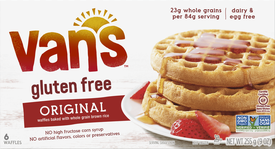 Simply Delicious Gluten Waffles Totally Vans Waffles, Food, Waffle, Advertisement, Sandwich Free Png Download
